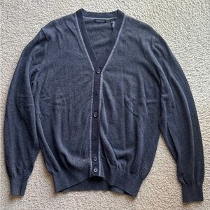 Van Heusen Charcoal Gray Cardigan Sweater